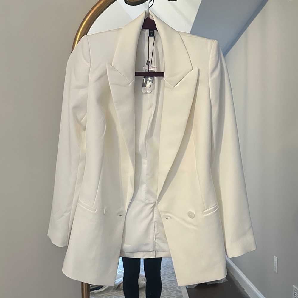 Express Classic White Women's Blazer NWT